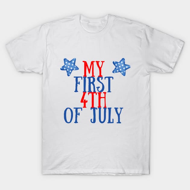 My First 4th of July Boy Mom Gift New Baby Independence Day T Shirt